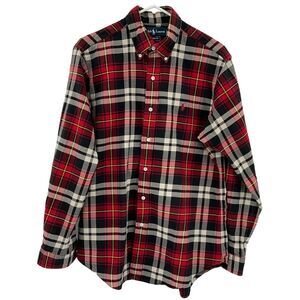 Men's‎ Ralph Lauren Plaid Button Down Size Medium (Z123)